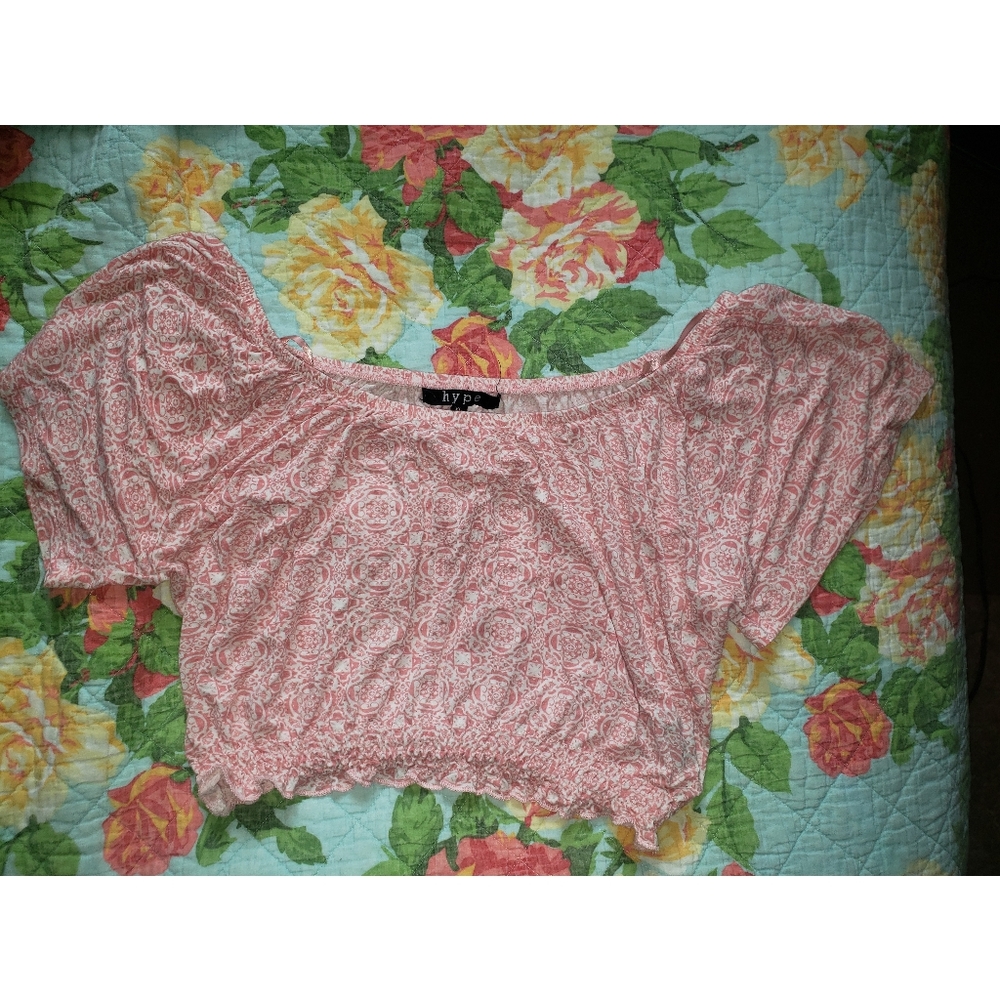 Off the shoulder crop top